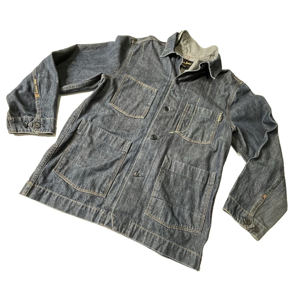 Guess Jeans Vintage Chore Jacket Mens Denim USA  90s Workwear Streetwear Medium